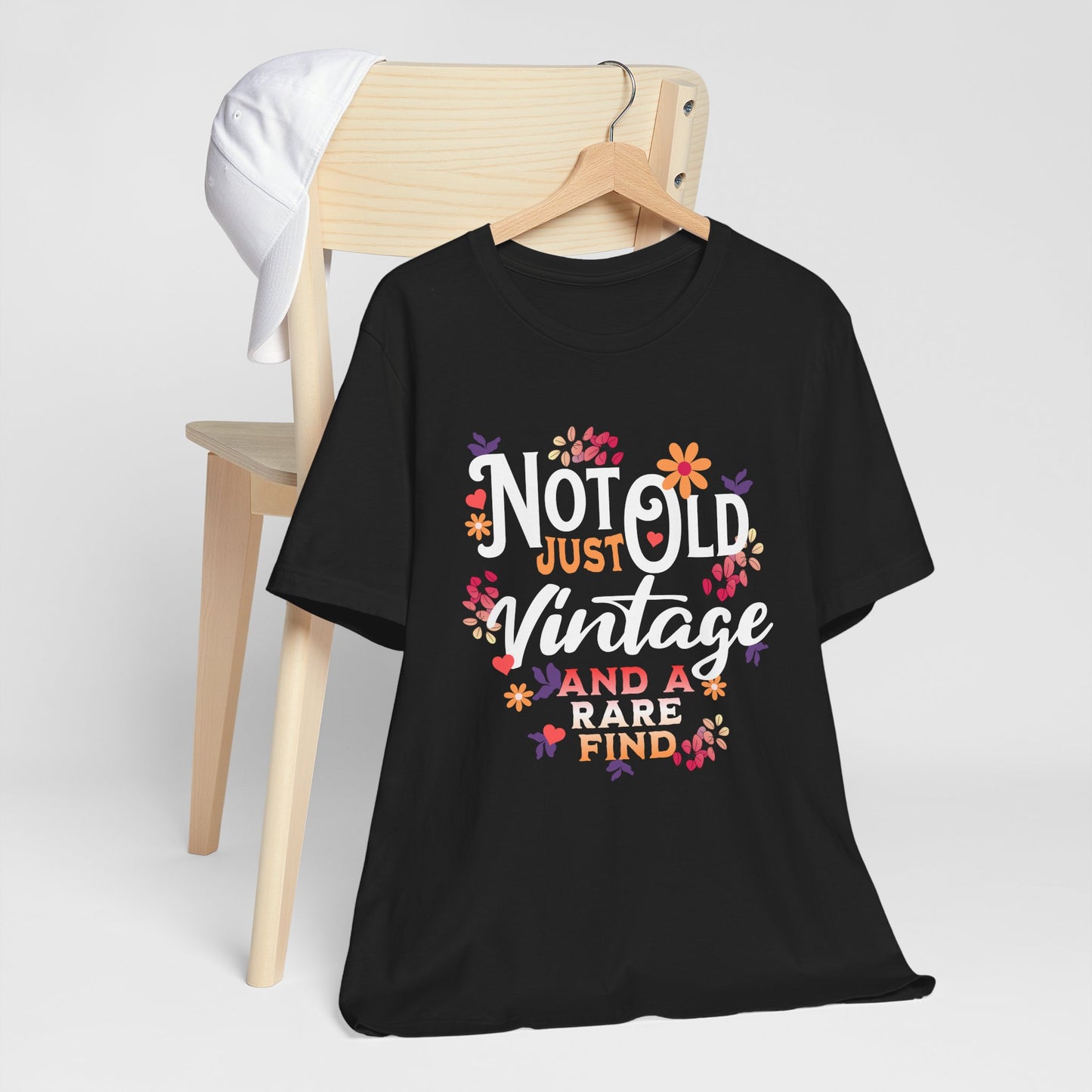 Vintage-Inspired Unisex Tee: "Not Old, Just Vintage and a Rare Find"
