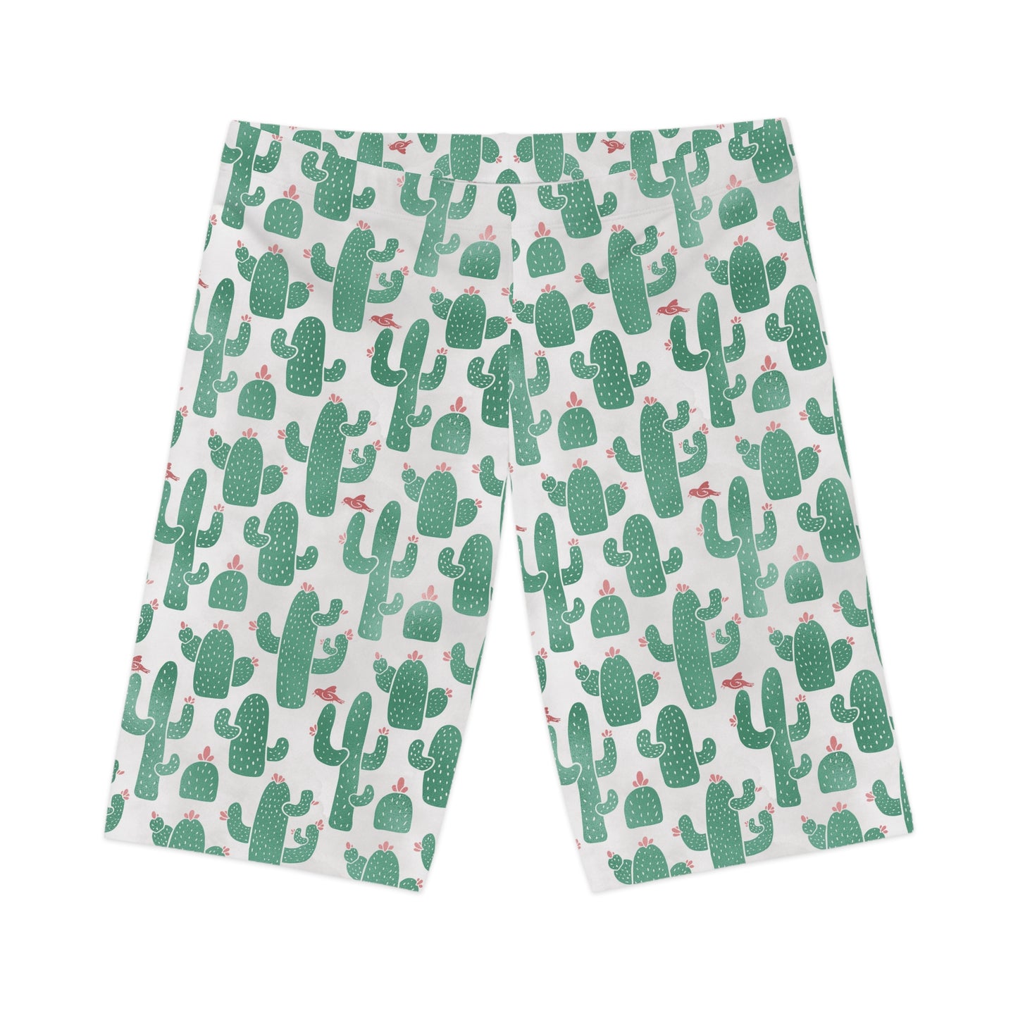 Cactus print Stylish Women's Bike Shorts - Versatile Activewear