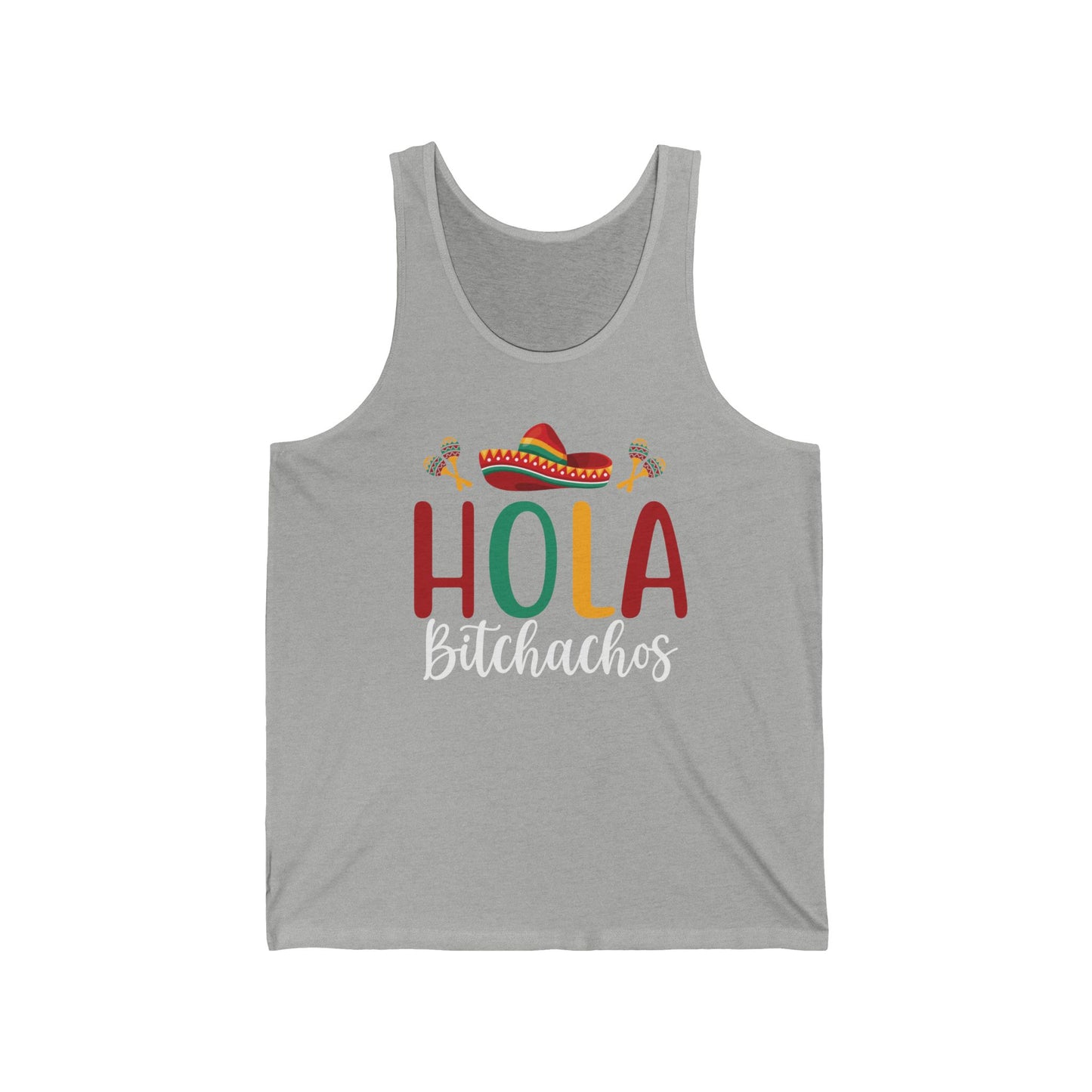 "Hola Bitchachos" Unisex Jersey Tank - Fun Fiesta Vibes for Summer Celebrations