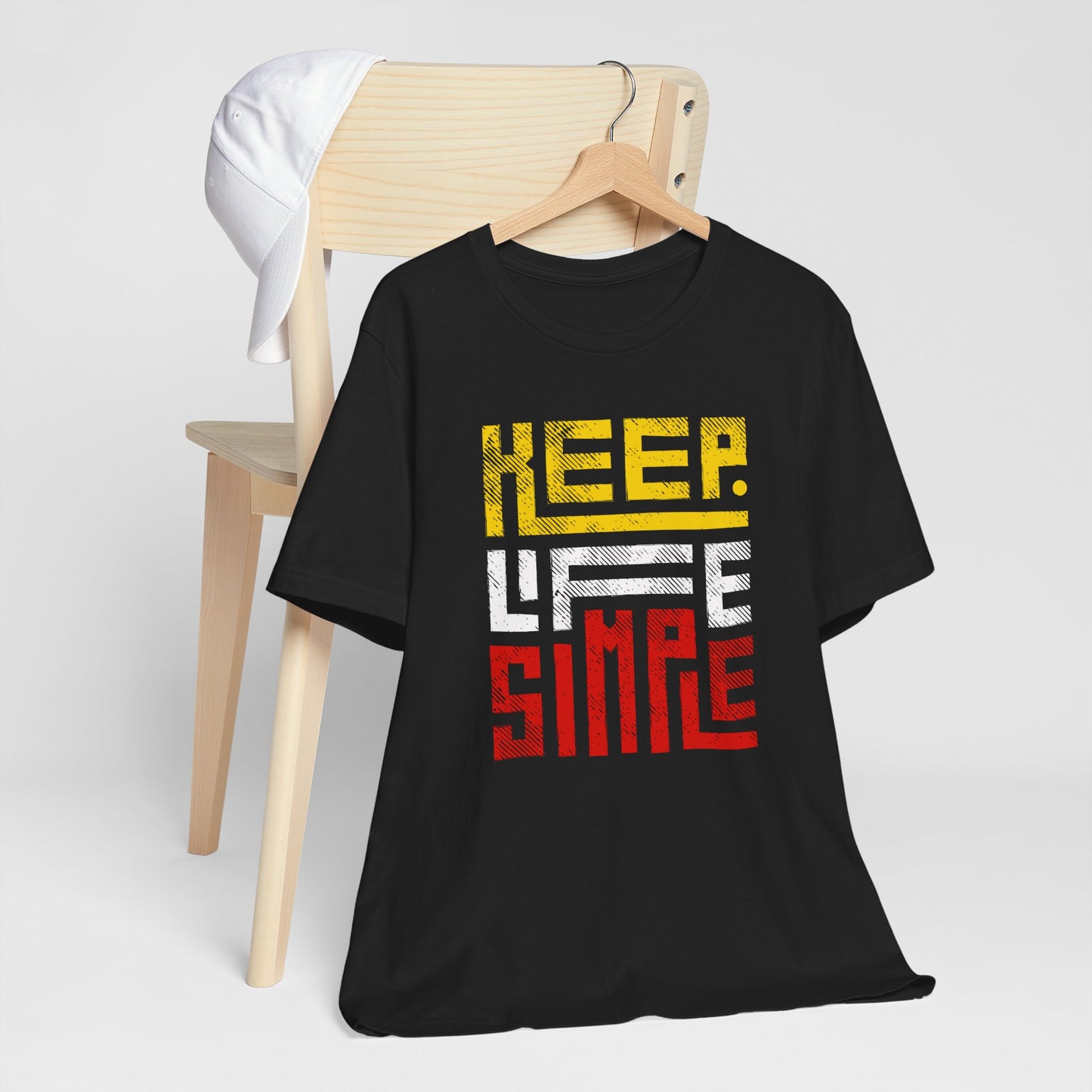 Keep Life Simple Unisex Jersey Tee - Casual Graphic T-Shirt for Everyday Wear