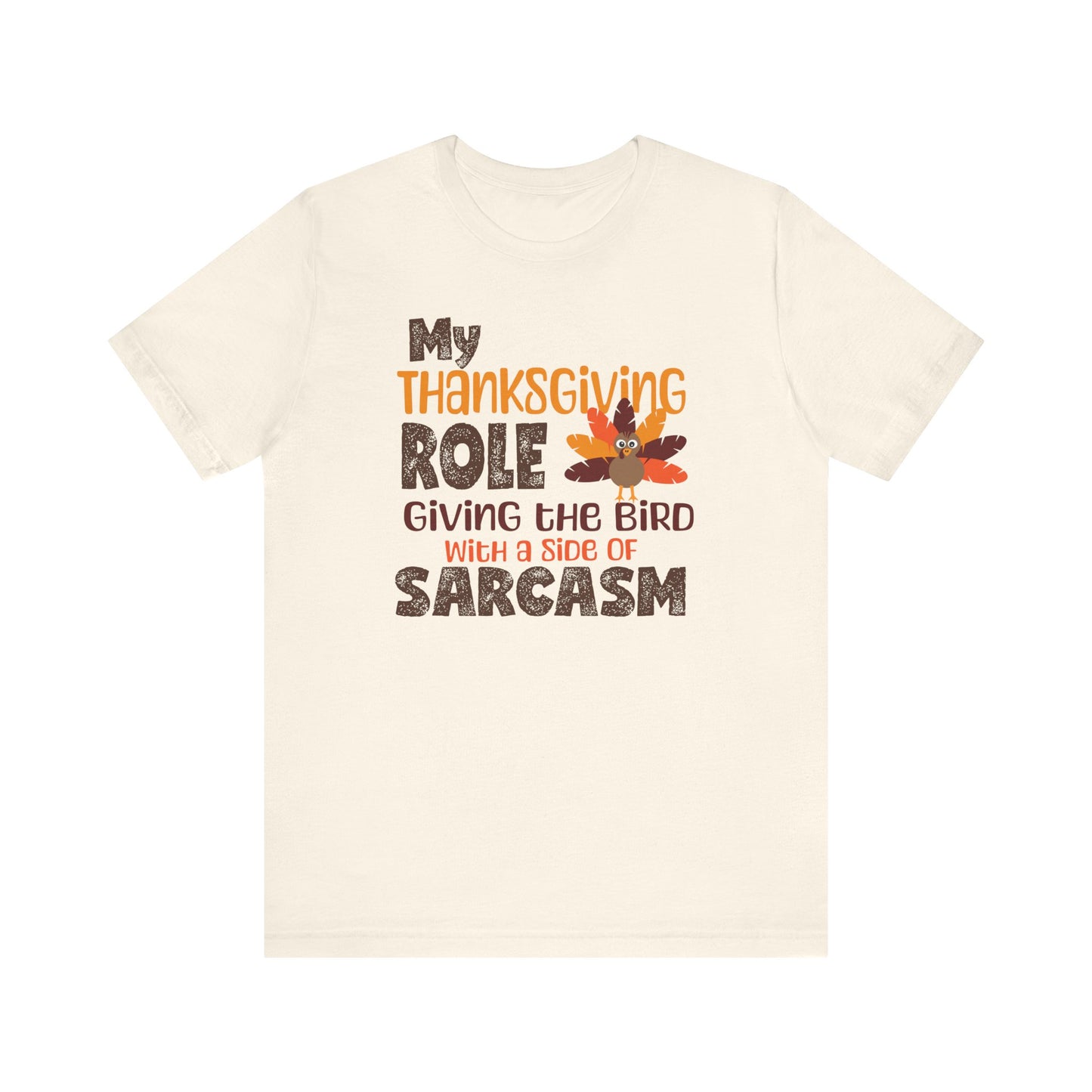 Thanksgiving Gathering T-shirt - The Bird with a side of sarcasm