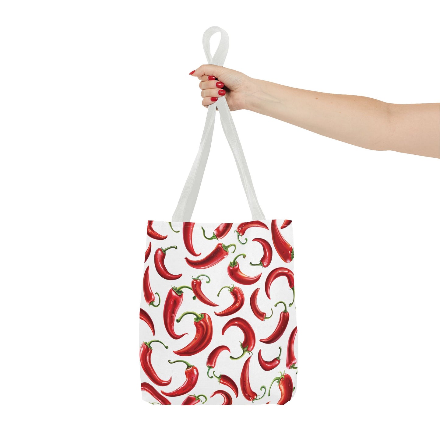 Spicy Chili Pepper Tote Bag - Fun Grocery Bag, Eco-Friendly Shopping, Gift for Food Lovers, Summer Beach, Travel Companion