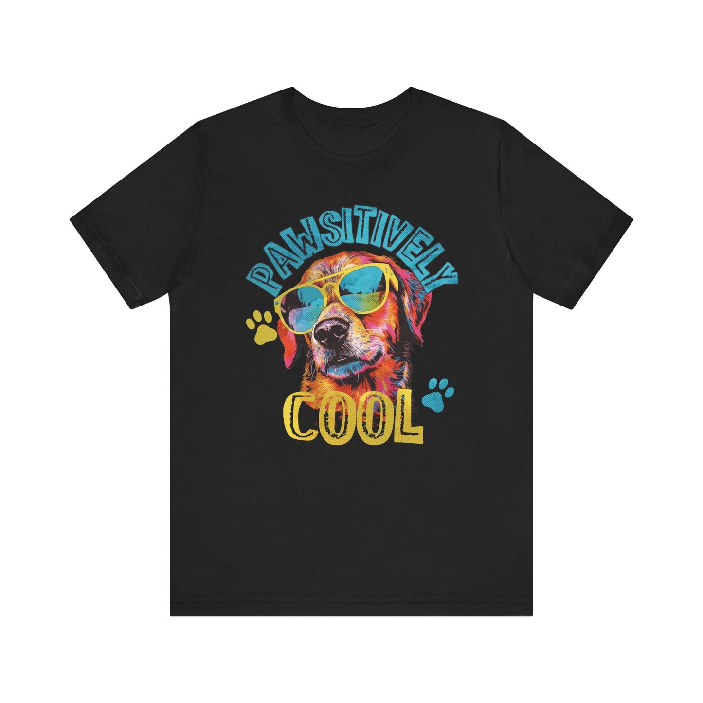 Pawsitively Cool Dog Lover Tee - Unisex Jersey Short Sleeve T-Shirt