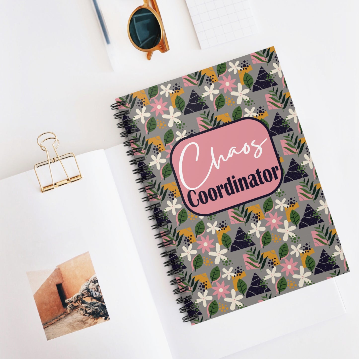 Sassy Spiral notebook - Chaos Coordinator - Ruled Line