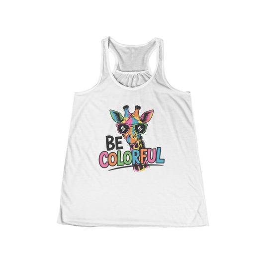 Be Colorful – Women's Flowy Racerback Tank
