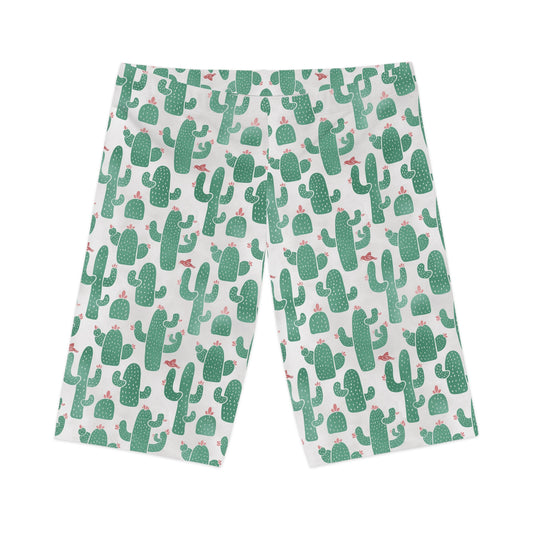 Cactus print  Stylish Women's Bike Shorts - Versatile Activewear