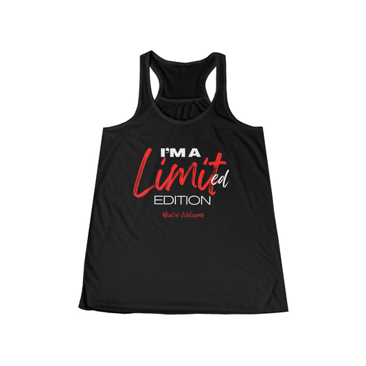 Limited Edition – Sassy Women's Tank Top with "You're Welcome" Attitude - Women's Flowy Racerback Tank