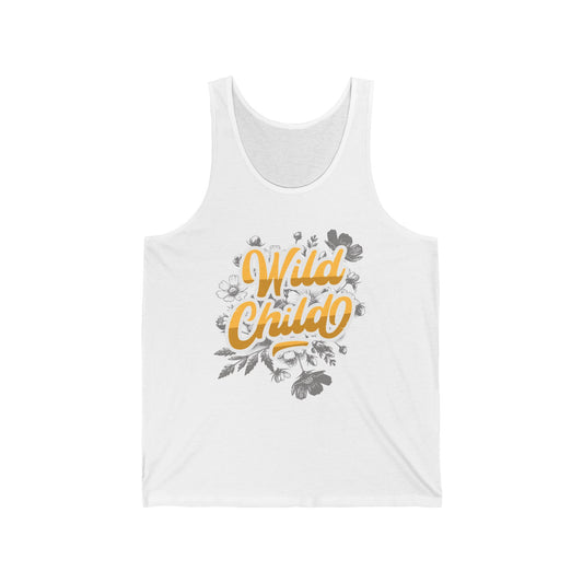 Wild Child Unisex Jersey Tank Top - Boho Hippie tank