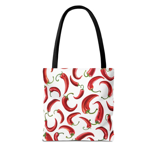 Spicy Chili Pepper Tote Bag - Fun Grocery Bag, Eco-Friendly Shopping, Gift for Food Lovers, Summer Beach, Travel Companion