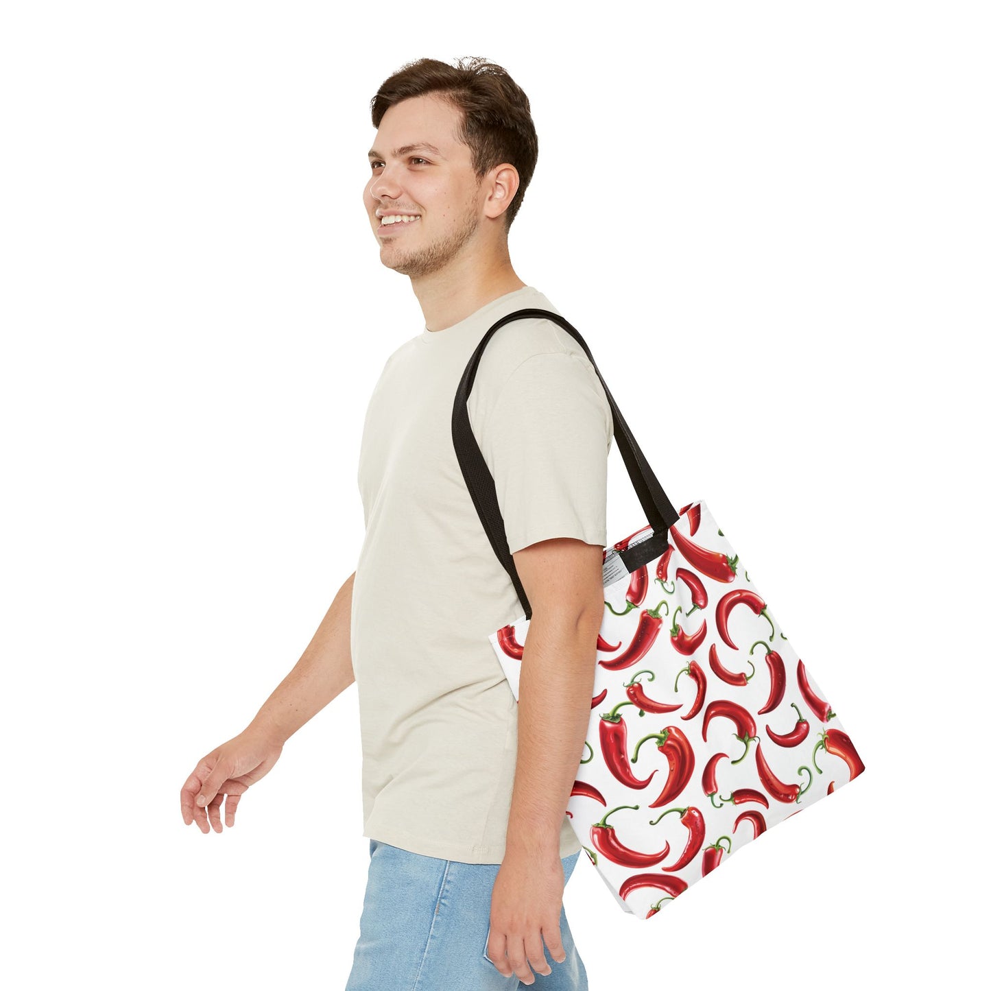 Spicy Chili Pepper Tote Bag - Fun Grocery Bag, Eco-Friendly Shopping, Gift for Food Lovers, Summer Beach, Travel Companion
