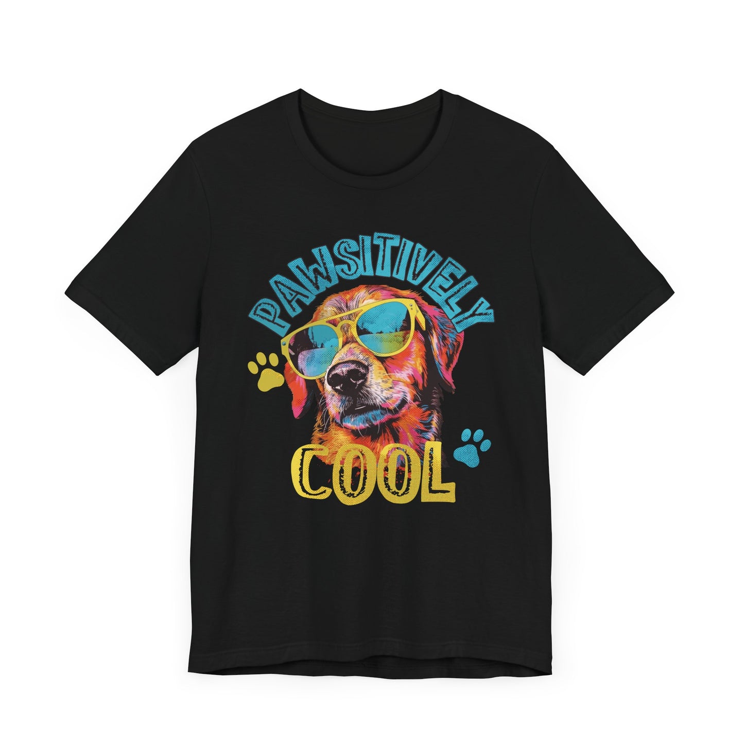 Pawsitively Cool Dog Lover Tee - Unisex Jersey Short Sleeve T-Shirt